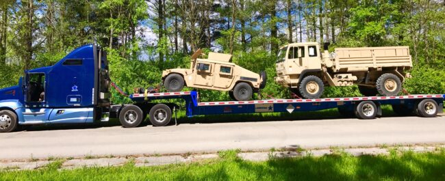 step deck heavy equipment freight