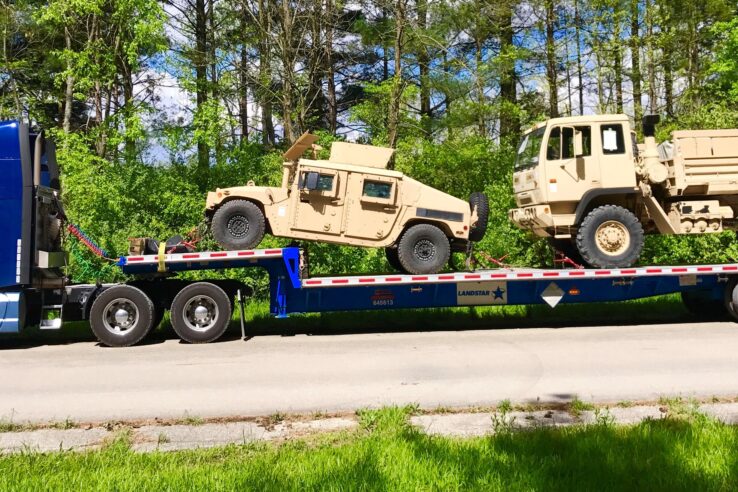 step deck heavy equipment freight